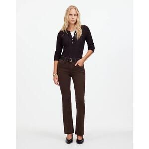 NWOT Madewell Size 4 (27)‎ Kick Out Crop Jeans Driftwood Brown: Raw-Hem Edition